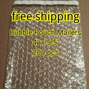 200 NEW bags 4"x5.5" Bubble Pouch Mailers
